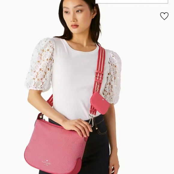MWT 💖 KATE SPADE ♠️ NEW YORK ROSIE LARGE CROSSBODY PINK PEPPE - Picture 4 of 12